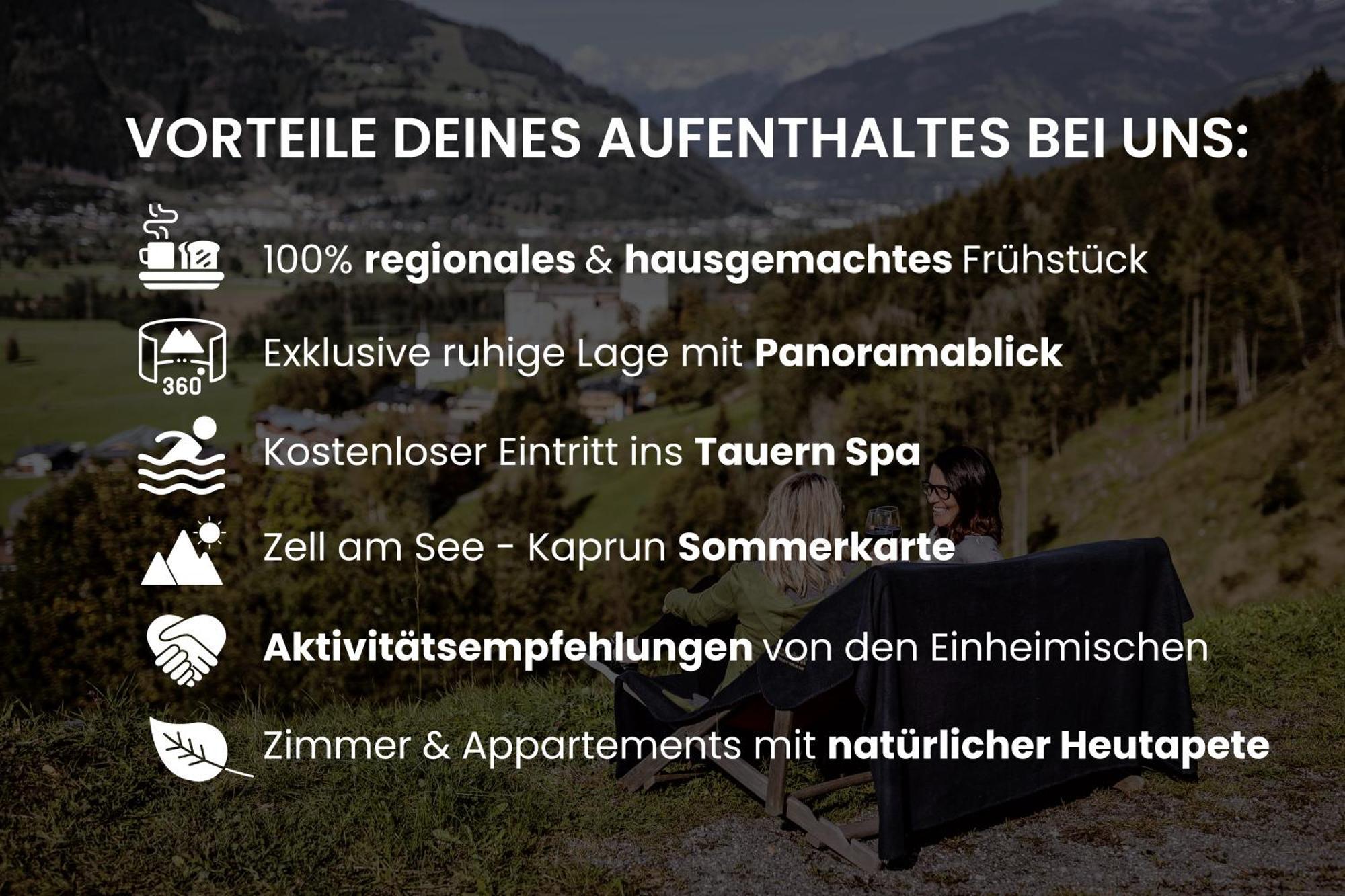 Panorama Hotel Guggenbichl - Inkl Sommerkarte, Einmaliger Eintritt Ins Tauern Spa & Bester Ausblick Ueber Kaprun Exterior foto